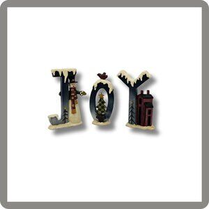 JOY Christmas Shelf Sitters